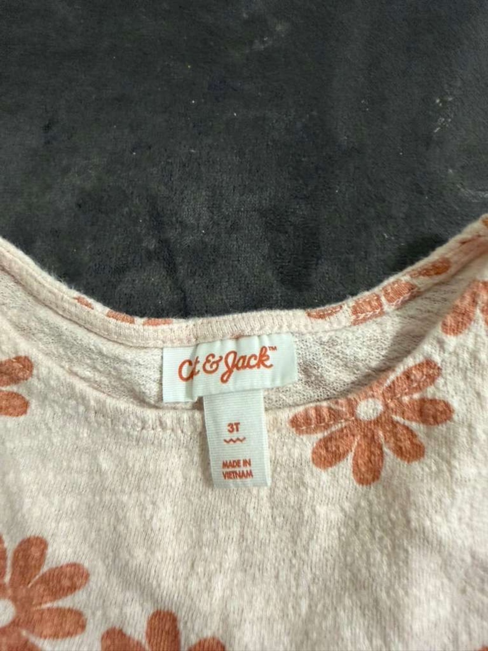 Carter's & Jack Girls' Cream Floral Top - 3T